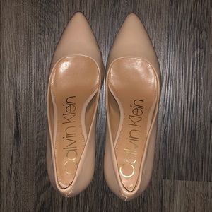 Nude Calvin Klein heels